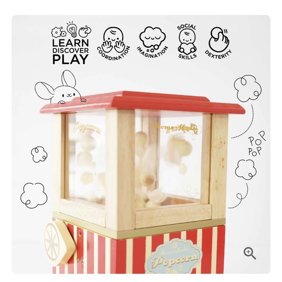 Le Toy Van Popcorn Machine pretend toy - Picture 4 of 10